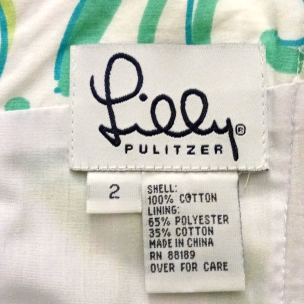 🆕 🐟VTG Lilly Pulitzer🐟 - "School's Out" Strapless Dress - Picture 3 of 16
